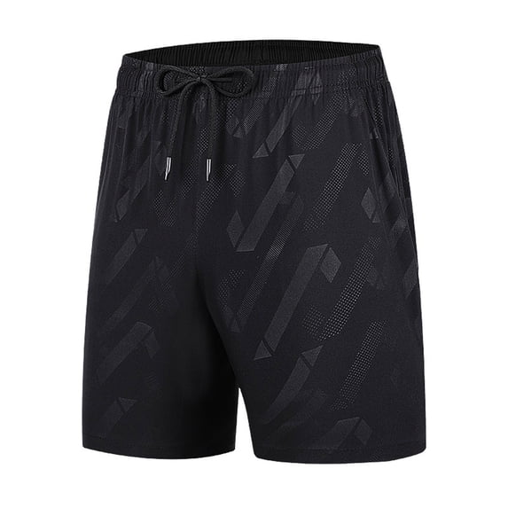 hopeusnice Mens Beach Shorts Running Shorts Lounge Shorts Activewear Workout Casual Beach Pants Elastic Waist Drawstring Solid Color Fashion Summer Zipper Pockets Dark Gray L
