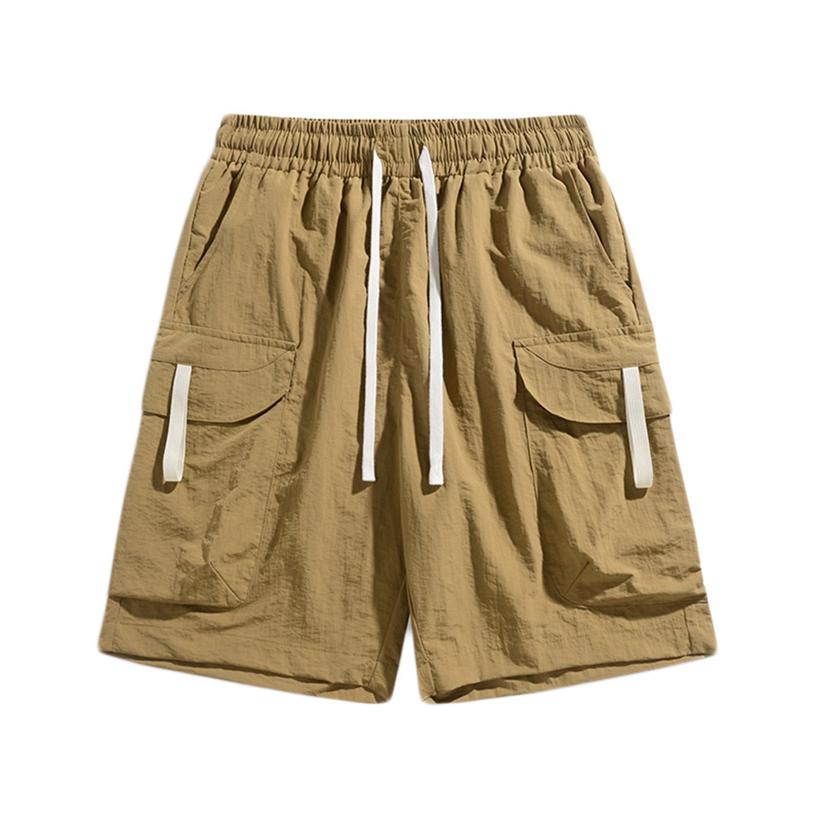 hopeusnice Mens Workout Casual Beach Solid Color Fashion Summer Cargo