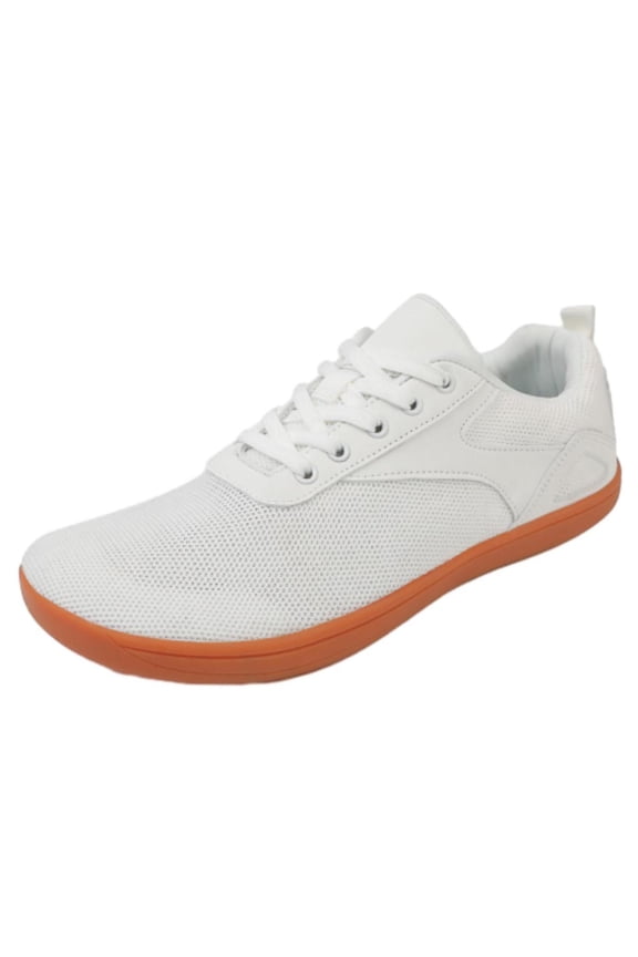 Women's Breathable Mesh Sneakers Lightweight Low Top Walking Shoes Comfortable Running Athletic Shoes Rubber Sole Shoes White 39