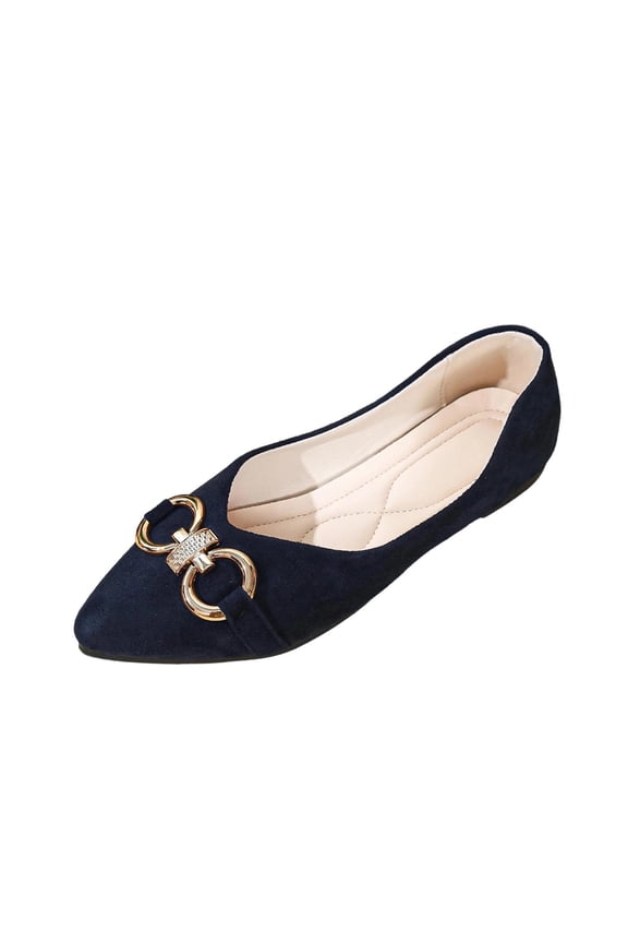 Women's Driving Shoes Soft Insole Flat Heel Suitable For Vacation Trips And Beach Days Durable Construction For Long Navy 38