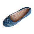 thumbnail image 1 of hopeusnice Women's Flats Flat Heel Easy To Match With Various Outfits Comfortable For Extended Walking Time Blue 43, 1 of 5