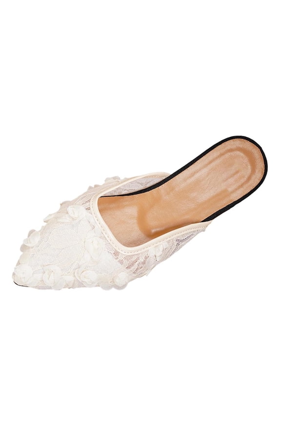 Women's Flats Flat Heel Suitable For Vacation Trips And Beach Days Durable Construction For Long Term Use Style White 37