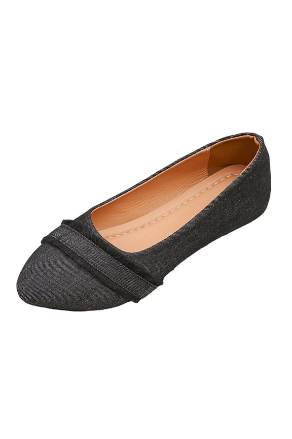 Women's Flats Flat Heel Support For All Day Wear Versatile Design For Multiple Occasions Style Black 36