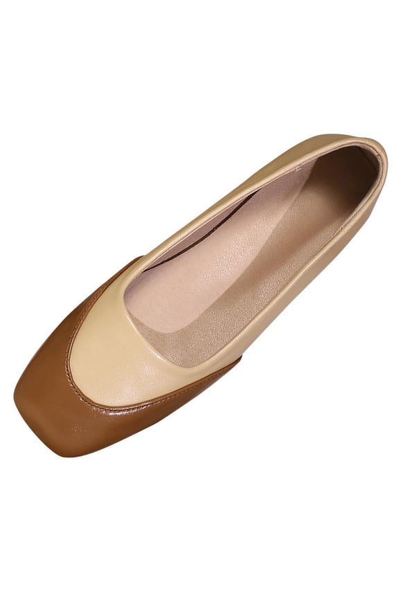 Women's Flats Soft Sole Breathable Versatile Soft Insole For All Day Comfort Breathable Material For Warm Weather Brown 37
