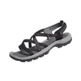 thumbnail image 1 of hopeusnice Women's Sandal Flat Heel Open Toe Plus Size Available Soft Sole Durable Construction For Long Wear Black 40, 1 of 9