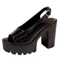 thumbnail image 1 of hopeusnice Women's Sandal Plus Size Available Height Increasing Thick Sole Comfortable Wear Suitable For Spring Summer And Fall Black 43, 1 of 9