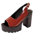 thumbnail image 1 of hopeusnice Women's Sandal Plus Size Available Height Increasing Thick Sole Comfortable Wear Suitable For Spring Summer And Fall Brown 39, 1 of 9