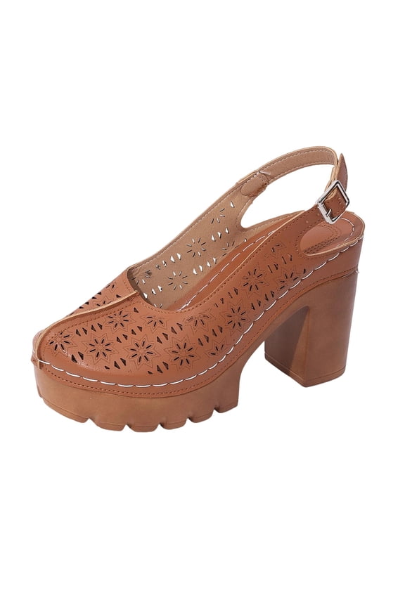 Women's Sandal Sole Easy To On And Off Stylish Design For All Occasions Soft Insole For All Day Style Brown 42