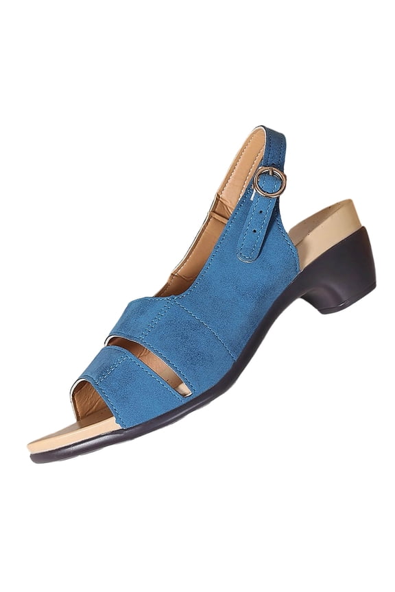 Women's Sandal Sole Open Toe Soft Insole For All Day Comfort Breathable Material For Warm Weather Light Blue 37