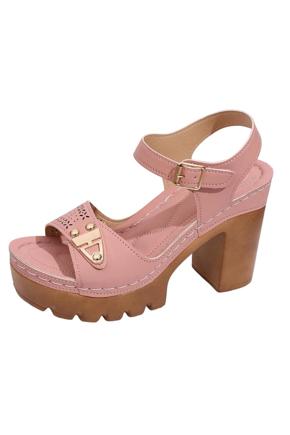 Women's Sandal Sole Support For Daily Activities For Daily Wear And Beach Outings Style Pink 37