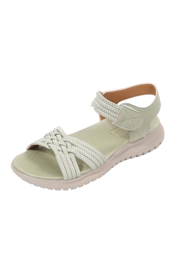 Women's Sandal Wedge Heel Sole Ideal For Casual And Vacation Use Durable Construction For Long Wear Green 40