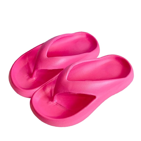 hopeusnice Women's Slippers Non Slip Sole Summer Style Stylish Look For Modern Fashion Needs Support For All Day Wear Hot Pink 7.5-8.5