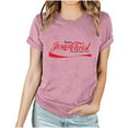 thumbnail image 1 of hopeusnice Women's Trendy Short Sleeve Fashion Retire 224 Not MY Problem Anymore Funny Letter Print Tunic Crewneck T-Shirts Beach Graphic Shirts Bacis T-Shirts Casual Loose Summer, 1 of 7