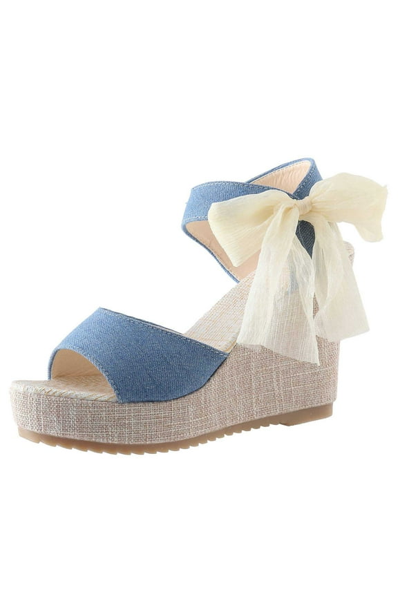 Women's Wedge Sandals Summer Open Toe Ankle Strap Shoes Cork Wedge Heels Breathable Comfortable Wedge Sandals for Women Black 35