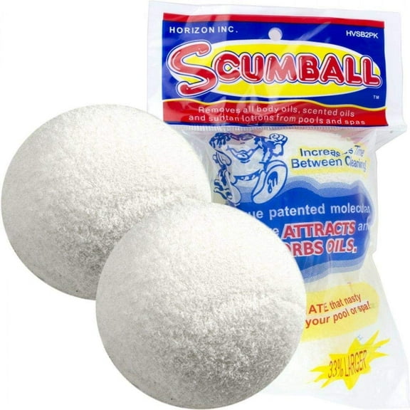 Horizon Scumball Pool & Spa Scum Eliminating Ball 1 Pack of 2