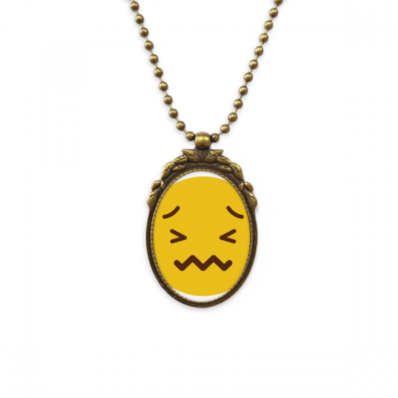 horrible yellow cute online chat antique necklace vintage bead pendant keychain
