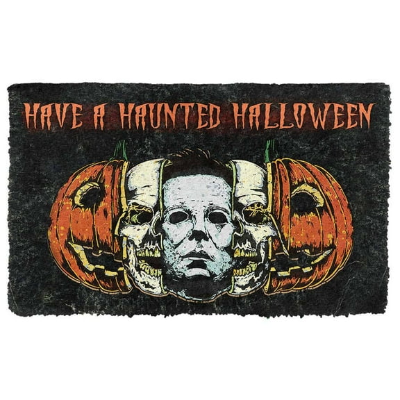 horror movies halloween 3D Have A Haunted Halloween Doormat