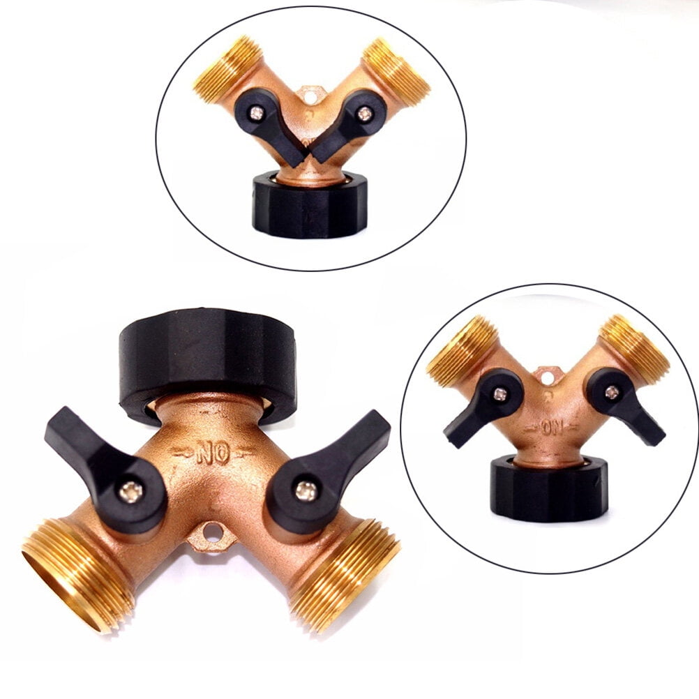 hose pipe connector Copper Garden Hose Splitter 2 Way Connector Hose