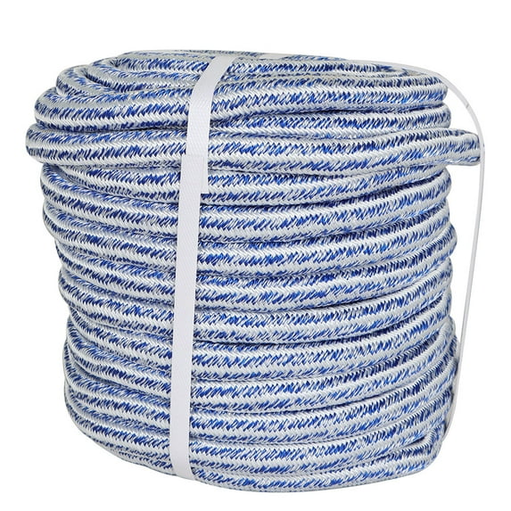 hostic 3/4 Inch 100/150/200ft 24 Strand Braided Rope Tensile Strength 20000 lbs