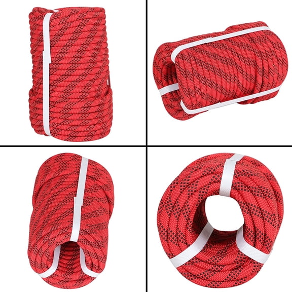 hostic 3/8 Inch 100 Feet Braided Rope 3520 LBS High Strength Polyester Rope Tree Work Rope for Swing Camping