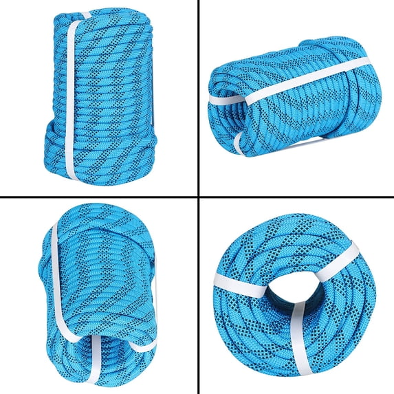 hostic 3/8 Inch 100 Feet Braided Rope 3520 LBS High Strength Polyester Rope Tree Work Rope for Swing Camping
