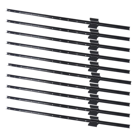 hostic Black 4Ft Garden Fence Posts, U Shaped, 10PCS | Heavy Duty Steel Yard Fence Poles, Suitable for Farms, Gardens and Signposts