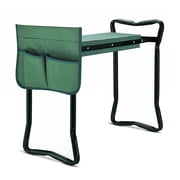 hostic Garden Kneeler Seat Gardening Stool Garden Bench Foldable Portable Garden Knee Stools with Tool Bag Pouch Soft EVA Foam Kneeling Pad