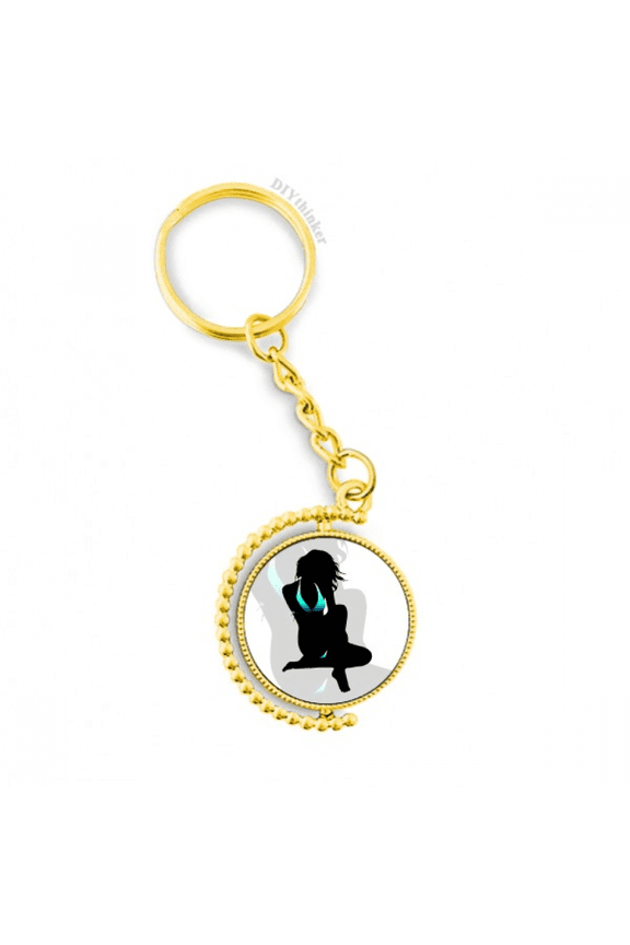hot bikini beauty woman gal metal connector key chain accessory en keyholder