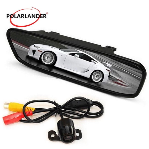 hot sell 4.3" Car Reverse Mirror Monitor with 170 Degree Angle Waterproof Rear View Camera Color TFT LCD Display