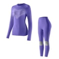 thumbnail image 1 of hotojiny 2 PC Womens Thermal Underwear Set Ski Breathable Warm Base Layer Winter Top with Leggings Bottom Sets for Cold Weather, 1 of 5