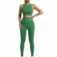 thumbnail image 1 of hotojiny 2 Piece Outfits for Women Summer Sleeveless Bra Crop Tank Tops and High Waist Leggings Casual Sweat Suits Trackusuits, 1 of 5