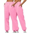 thumbnail image 1 of hotojiny 2PC Sweatpants Women Elastic High Waisted Loose Jogger Pants Workout Running Athletic Trousers with Pockets, 1 of 4