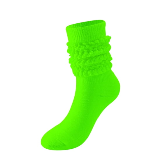 hotojiny 3 Pairs Slouch Sock for Women Lounge Knitted Ribbed Scrunch Socks Fall Winter Warm Soft Comfort Boot Socks