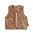 thumbnail image 1 of hotojiny 6 M-13 T Toddler Baby Boy Girl Fleece Vest Soft Warm Fuzzy Sherpa Fall Winter Clothes Cute Sleeveless Jacket Outwear, 1 of 3