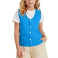 thumbnail image 1 of hotojiny Baby Boys Girls Lightweight Vest Kids Sleeveless Button down Jacket Unisex Infant Formal Waistcoat for 3-12 Years, 1 of 7