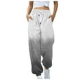 thumbnail image 1 of hotojiny Baggy Sweatpants for Women with Pockets High Waisted Drawstring Joggers Gradient Lounge Trousers for Workout Running, 1 of 5