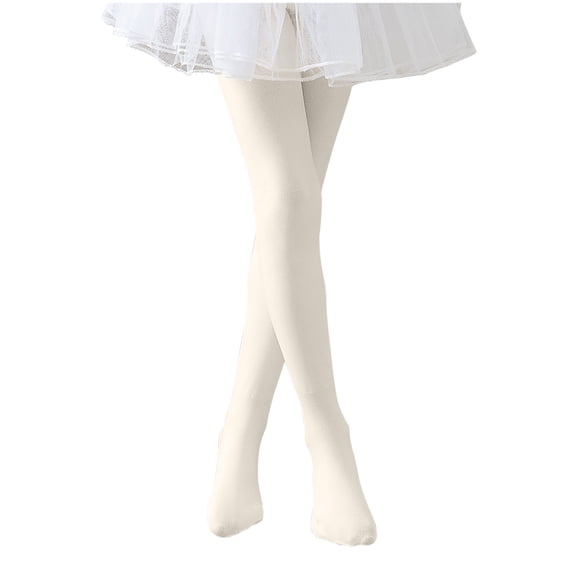 hotojiny Ballet Tights for Girls Toddler Dance Stockings Stretchy Footed Leggings Soft Solid Color Athletic Pantyhose 3-15 T