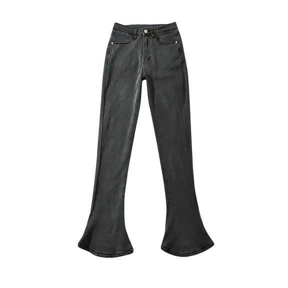 hotojiny Bell Bottom Jeans for Womens Wide Leg Stretchy Bootcut Denim Pants Fall Trendy Flare Jeans with Pockets