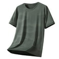 thumbnail image 1 of hotojiny Big and Tall Men's Ice Silk T-Shirt Loose Crew Neck Workout Athletic Tee Breathable Short Sleeve Cooling Gym Clothes, 1 of 3
