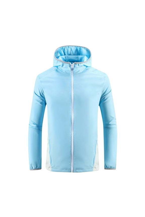 Big and Tall Men's Rain Jacket Lightweight Long Sleeve Windbreaker Hooded Coat for Outdoor Hiking Fishing Travel