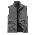 thumbnail image 1 of hotojiny Big and Tall Mens Vest Fashion Outdoor Work Quick-Dry Vest Zip up Travel Sleeveless Jacket with Multi Pockets, 1 of 4