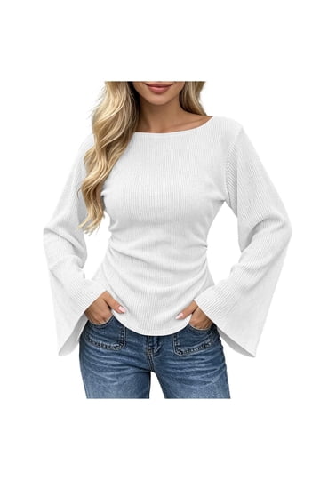 Shop White Boatneck Tops for Women Casual Styles