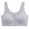 thumbnail image 1 of hotojiny Bras for Women Front Closure No Underwire Bras Seamless Full Coverage Everyday Bra V Neck Wireless Bralettes, 1 of 1