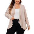 thumbnail image 1 of hotojiny Cardigan Sweaters for Women Long Sleeve Plus Size Casual Cardigans Lightweight Open Front Knit Sweaters, 1 of 7