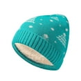 thumbnail image 1 of hotojiny Christmas Hats for Men Women Fleece Lined Unisex Winter Warm Hat Cute Casual Soft Stretch Knitted Hat, 1 of 3
