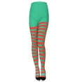 thumbnail image 1 of hotojiny Christmas Tights Stockings for Women Cute Winter Fashion Leggings Gifts Soft Comfort Striped Tights, 1 of 2