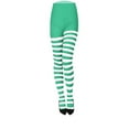 thumbnail image 1 of hotojiny Christmas Tights Stockings for Women Cute Winter Fashion Leggings Gifts Soft Comfort Striped Tights, 1 of 3