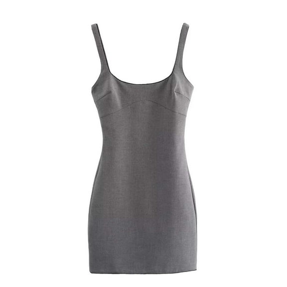 hotojiny Cocktail Dresses for Women Spaghetti Strap Sleeveless Tank Dress Party Club Bodycon Mini Dress