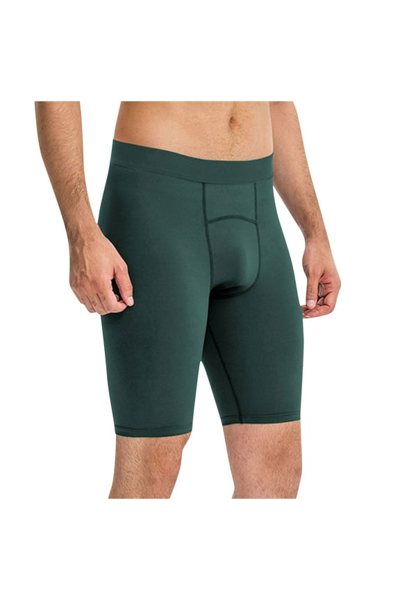 Shorts Men Seamless Elastic Waist Running Sport Tight Shorts Slim Stretch Athletic Workout Underwear Boxer Briefs