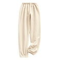 thumbnail image 1 of hotojiny Flannel Pajama Pants Women Winter Cozy Lounge Pants Soft Cinch Bottom Sherpa Fleece Pj Trousers Sleepwear, 1 of 6